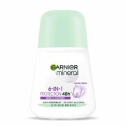 GARNIER 6in1 Protection 48h Skin And Clothes Roll-On antyperspirant w kulkce Floral Fresh 50ml (P1)