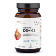 AURA HERBALS Witamina D3 4000 IU + K2 (90 kaps.) (E1)