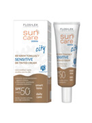 FLOSLEK SUN CARE Derma CITY BB Krem tonujący SENSITIVE SPF 50+ 30 ml (E1)