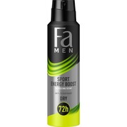 Fa Men Sport Energy Boost 72h antyperspirant w sprayu o pobudzającym zapachu imbiru i cytryny 150ml (P1)