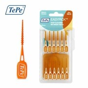 TePe EasyPick XS/S (pomarańczowe) - elastyczne wykałaczki z delikatną, gumową końcówką w rozmiarze XS/S 36szt