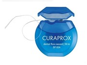 CURAPROX DF 834 Dental Floss - miętowa, lekko woskowana nić dentystyczna 50m