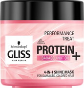 Gliss Performance Treat 4-in-1 Shine Mask maska nabłyszczająca do włosów Protein + Babassu Nut Oil 400ml (P1)