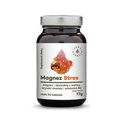 AURA HERBALS Magnez Stres + melisa + szyszki chmielu + B6 (90 tabl.)