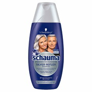 Schauma Silver Reflex Shampoo szampon przeciw żółtym tonom do włosów siwych białych i blond 250ml (P1)