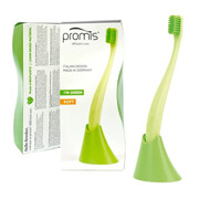 PROMIS COMBO PACK - szczoteczka do zębów zielona + stojak