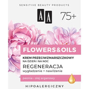 AA FLOWERS&OILS AA Flowers&Oils 75+ Odbudowa Krem przeciwzmarszczkowy na dzień i noc 50 ml