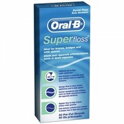 ORAL B SuperFloss - nić dentystyczna z cienką gąbką do mostów, aparatów ortodontycznych i implantów