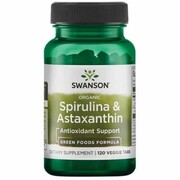 Swanson Organic Spirulina & Astaxanthin (120 tabl.)