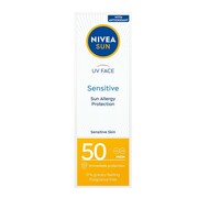 NIVEA Sun Sensitive krem ochronny do twarzy dla skóry wrażliwej SPF50 50ml (P1)