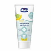 Chicco Toothpaste pasta do zębów bez fluoru o smaku jabłkowo-bananowym 6-24m 50ml E1
