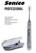 Sonico Professional White szczoteczka soniczna z 3 końcówkami w zestawie oraz etui turystycznym