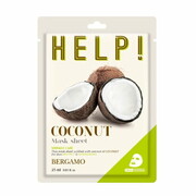 BERGAMO Help Sheet Mask maska do twarzy z Coconut 25ml (P1)