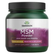 Swanson Siarka MSM - Metylosulfonylometan w proszku (454 g)