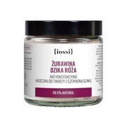 IOSSI Żurawina Dzika Róża. Antyoksydacyjna maseczka do twarzy z czerwoną glinką / 120 ml