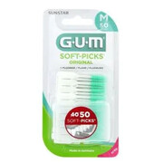 GUM SOFT-PICKS ORIGINAL M 50 szt MEDIUM szczoteczki międzyzębowe