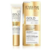 Eveline Cosmetics Gold Revita Expert luksusowy złoty krem-żel ujędrniający pod oczy i na powieki 30+/40+ 15ml (P1)