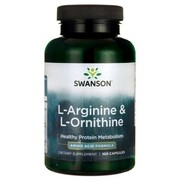 Swanson L-Arginina & L-Ornityna (100 kaps.)