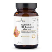 Aura Herbals - Kurkuma 500 mg C3 Complex® + piperyna, kapsułki 60 szt.