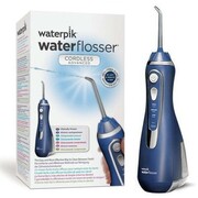 WATERPIK WP-563 EU Cordless Advances - Niebieski bezprzewodowy irygator dentystyczny z etui + 4 końcówki