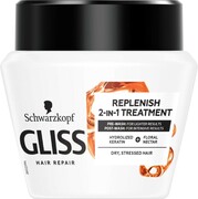 Gliss Total Repair Replenish 2-in-1 Treatment maska odbudowująca do włosów suchych i zniszczonych 300ml (P1)