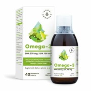 AURA HERBALS - Omega-3 370 DHA / 700 EPA, płyn 200 ml