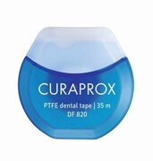 CURAPROX DF 820 PTFE dental Tape - teflonowa, miętowa taśma dentystyczna nasączona chlorheksydyną 35m