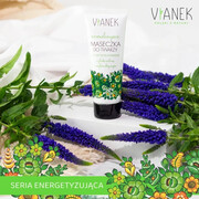 VIANEK Normalizująca maseczka do twarzy 75 ml Kwas salicylowy, Węgiel aktywny, Zielona Glinka 75ml