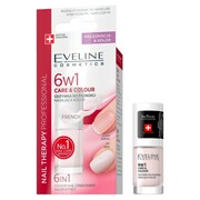Eveline Cosmetics 6w1 CareColour odżywka do paznokci nadająca kolor French 5ml (P1)