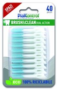 BRUSH & CLEAN DUAL ACTION miękka szczoteczka międzyzębowa, 40 szt. PLAKKONTROL