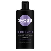 Syoss Blonde Silver Purple Shampoo szampon neutralizujący żółte tony do włosów blond i siwych 440ml (P1)