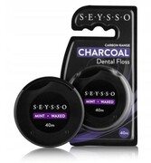 Seysso Carbon - Czarna nić dentystyczna z aktywnym węglem 40 m