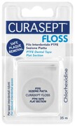 CURASEPT Floss PTFE Dental Tape - Nić dentystyczna pokryta teflonem białe opakowanie 35 m