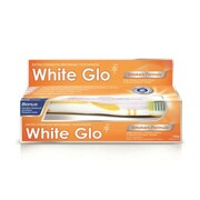 WHITE GLO SET Smokers Formula wybielająca pasta do zębów dla palaczy 100ml + szczoteczka (P1)