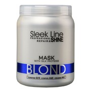 STAPIZ Sleek Line Blond Mask maska z jedwabiem do włosów blond zapewniająca platynowy odcień 1000ml (P1)