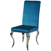 Krzesło glamour Premier Dark Blue - nowoczesne krzesło tapicerowane Bellacasa