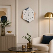 Zegar ścienny glamour lustrzany geometryczny 50x50 cm C-0657 Bellacasa