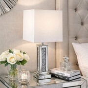Lampa stołowa dekorowana glamour L-0584 Bellacasa