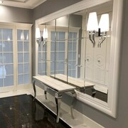 Konsola glamour Ludwik - stal szlachetna blat kamienny nowoczesny Bellacasa