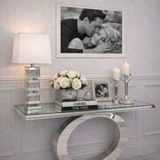 Lampa stołowa dekorowana glamour L-0588 Bellacasa