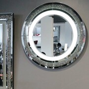 Lustro podświetlane glamour okrągłe śr. 90 cm M-0538 Bellacasa