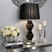 Lampa stołowa dekorowana glamour L-0604 Bellacasa