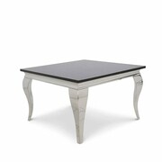 Stolik kawowy glamour Ludwik - stal szlachetna blat kamienny nowoczesny Bellacasa