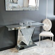 Konsola toaletka szklana F-0534 120x35,5x80 Bellacasa