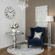 Srebrne lustro glamour prostokątne 70x105 cm M-0509 Bellacasa