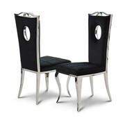 Krzesło glamour Luxury Black - krzesło tapicerowane czarne Bellacasa
