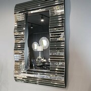 Srebrne lustro prostokątne 80x120 cm M-0571 Bellacasa