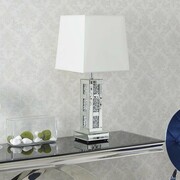 Lampa stołowa dekorowana glamour L-0514 Bellacasa
