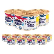 Butcher's Delicious Dinner z kurczakiem, indykiem 85g x 12 + prezent BUTCHERS