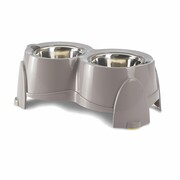 Savic Ergo Feeder Miski metalowe na stojaku 18cm 2x0,85l + prezent SAVIC